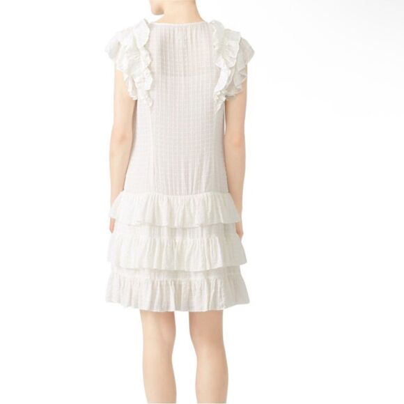LA VIE | REBECCA TAYLOR Off White Checkered R
Layer Dress Women’s Size X-Small - Picture 2 of 12